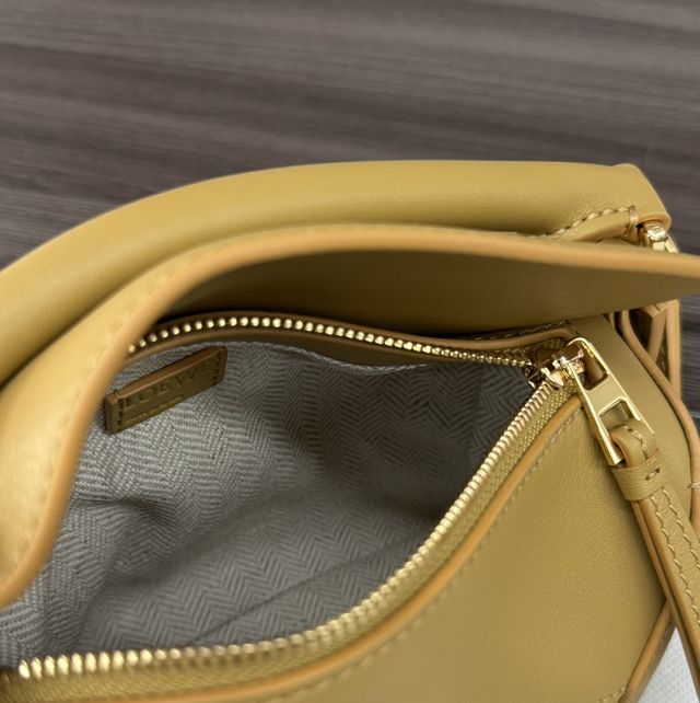 Loewe original calfskin mini puzzle bag A510P88 yellow