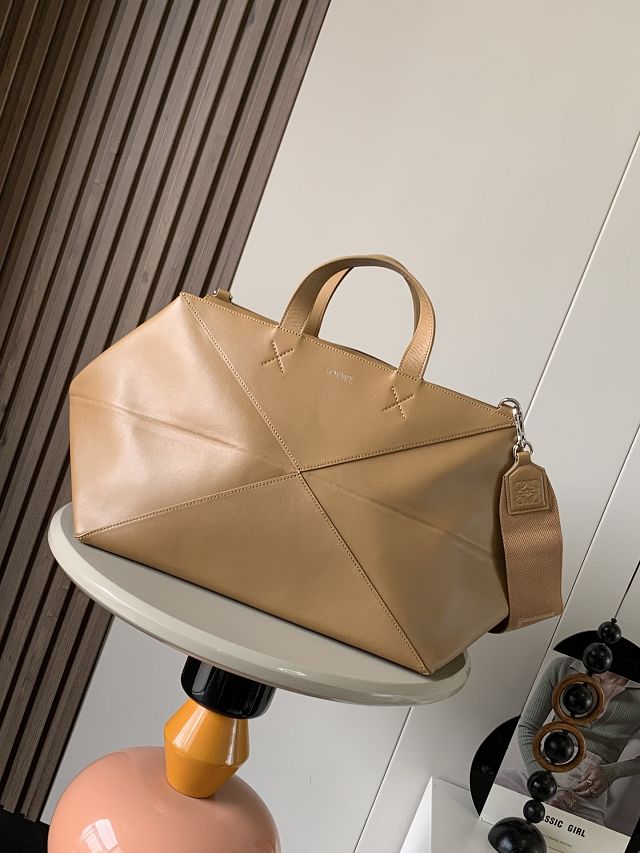 Loewe original calfskin puzzle fold duffle B510PUB toffee