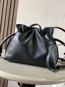 Loewe original calfskin medium flamenco clutch A411FC1 black