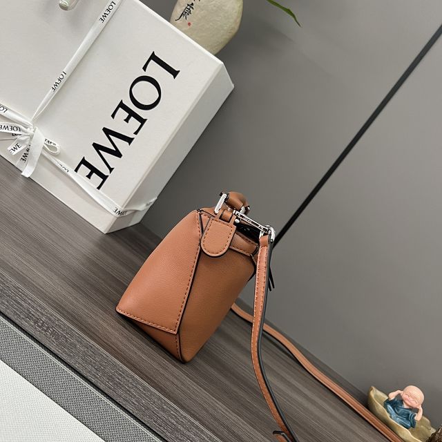 Loewe original calfskin mini puzzle bag A510P88 brown