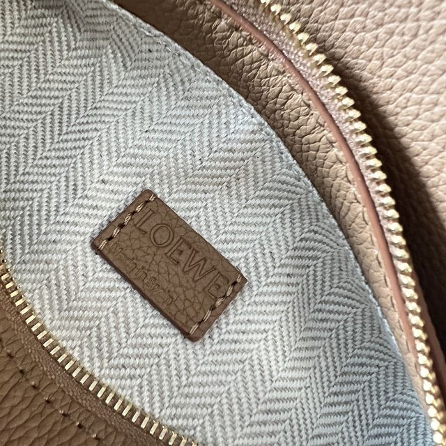 Loewe original grained calfskin mini puzzle bag A510P88 caramel