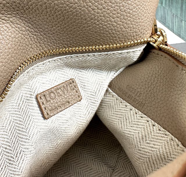 Loewe original grained calfskin mini puzzle bag A510P88 sand