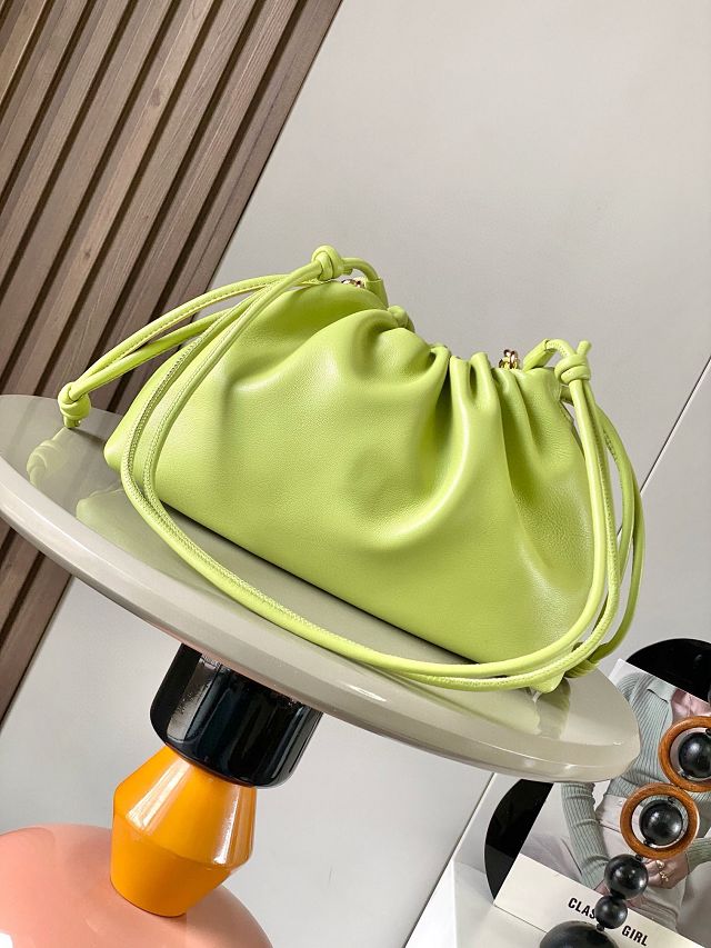 Loewe original lambskin medium flamenco purse A411FCR lemon green