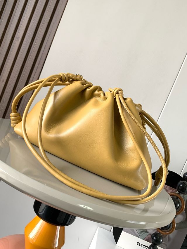 Loewe original lambskin medium flamenco purse A411FCR sahara