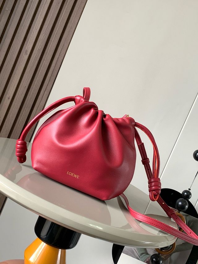 Loewe original lambskin mini flamenco purse A914CBP red