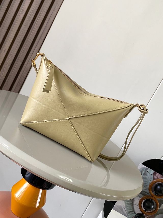 Loewe original calfskin puzzle fold pouch C510PT1 clay green