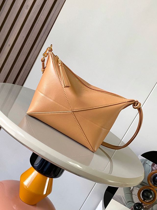 Loewe original calfskin puzzle fold pouch C510PT1 desert