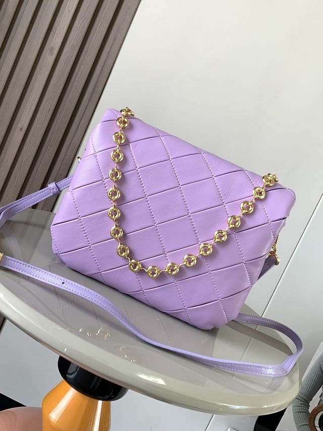 Loewe original lambskin medium goya puffer bag  A896P41 purple