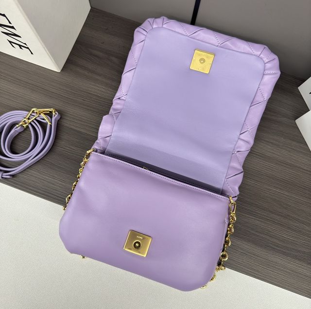 Loewe original lambskin medium goya puffer bag  A896P41 purple