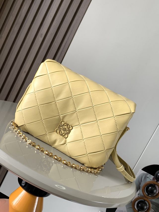 Loewe original lambskin medium goya puffer bag  A896P41 yellow