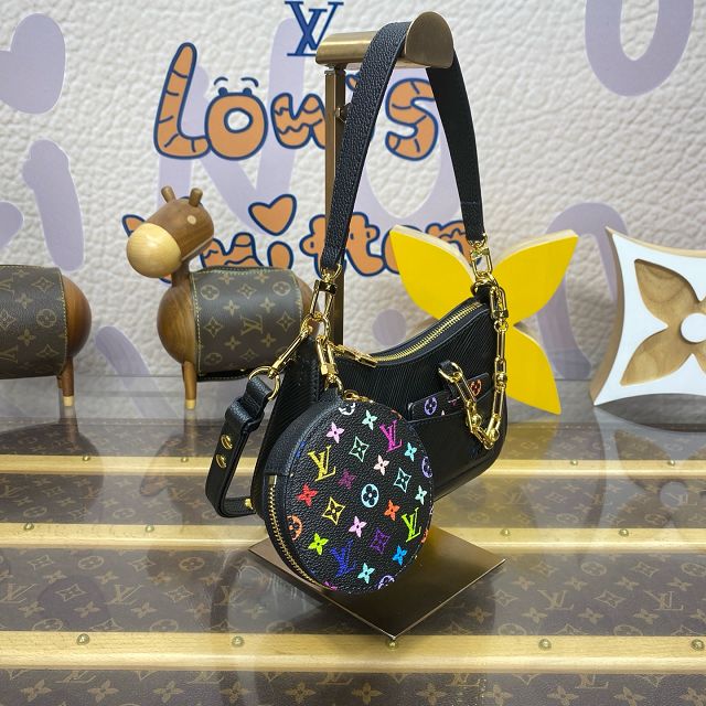 Louis vuitton original epi leather marellini bag M13099 black