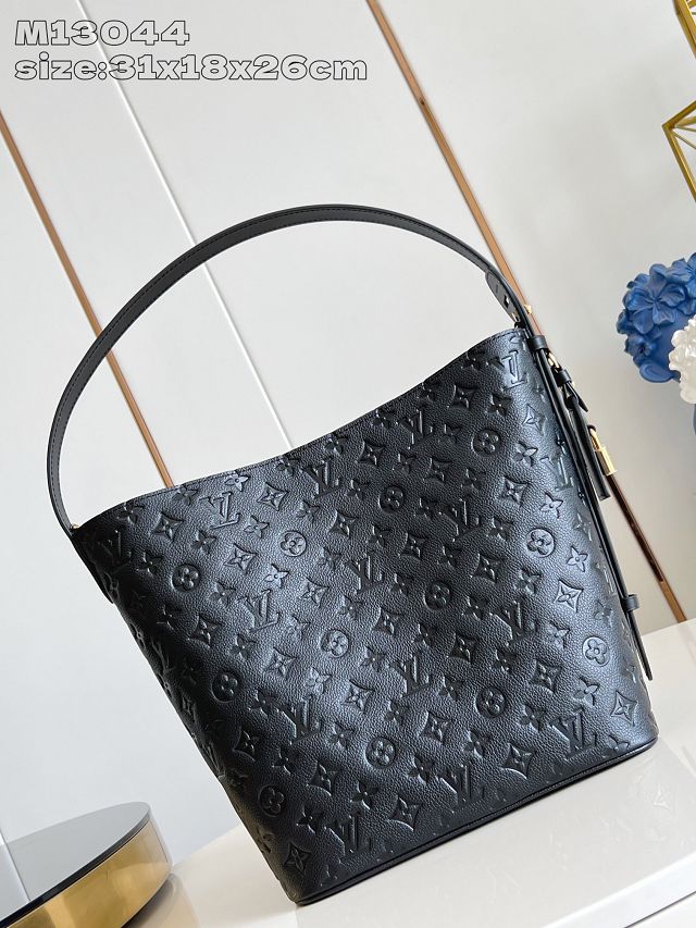Louis vuitton original calfskin all in GM handbag M13044 black