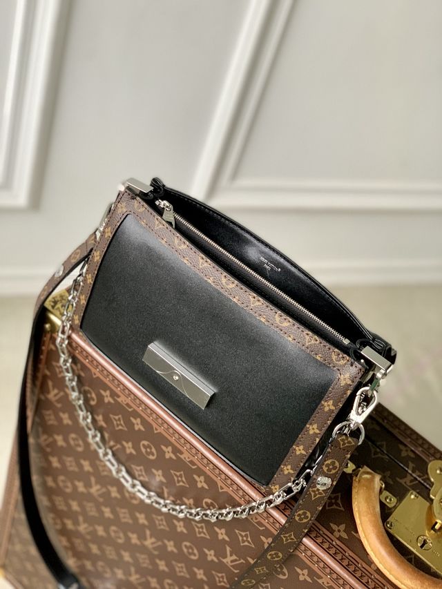Louis vuitton original calfskin dauphine soft MM M13450 black