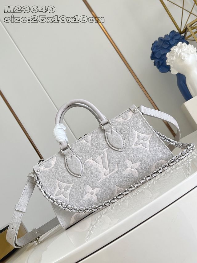 Louis vuitton original calfskin onthego east west M14213 grey