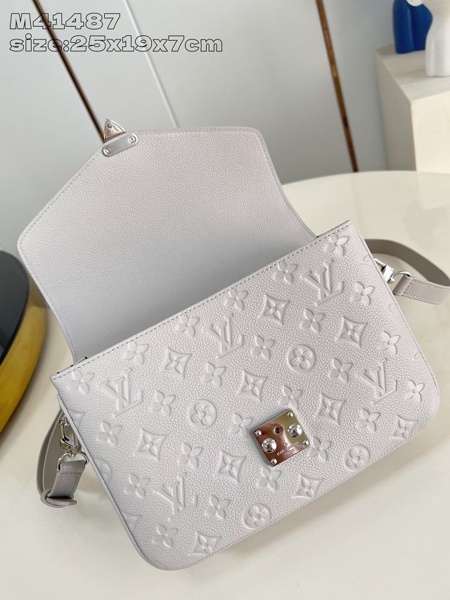 Louis vuitton original calfskin pochette metis M44881 grey