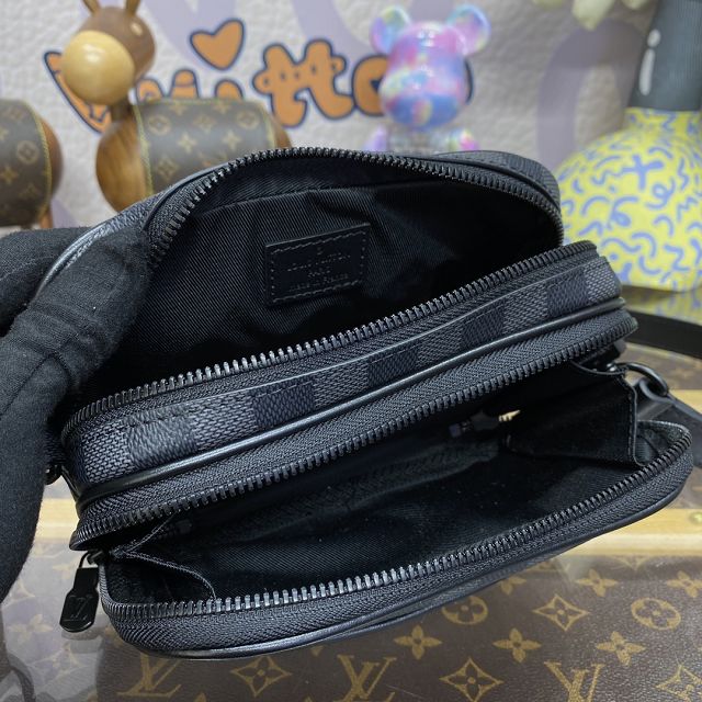 Louis vuitton original damier graphite nano alpha messenger bag N82541