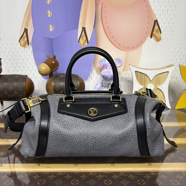 Louis vuitton original calfskin LV biker MM M14702 dark denim
