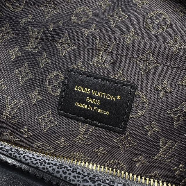 Louis vuitton original calfskin LV biker MM M14702 dark denim
