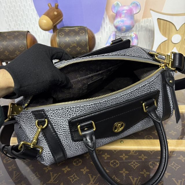Louis vuitton original calfskin LV biker MM M14702 dark denim