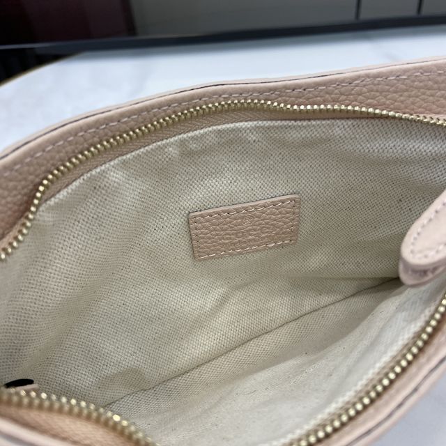 GG original calfskin emblem super mini bag 815278 light pink