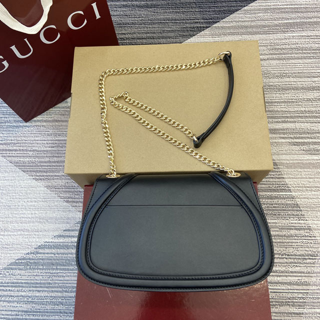 GG original calfskin blondie medium shoulder bag 815715 black