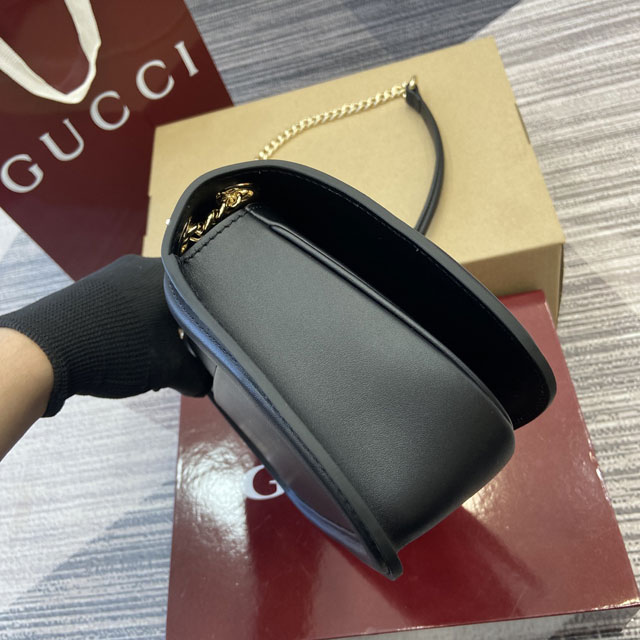 GG original calfskin blondie medium shoulder bag 815715 black