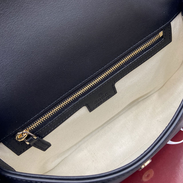 GG original calfskin blondie medium shoulder bag 815715 black