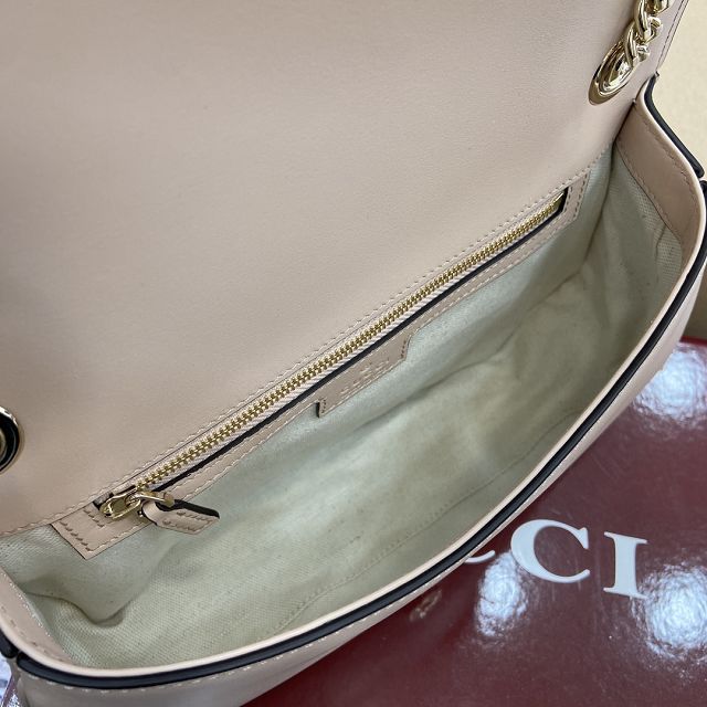 GG original calfskin blondie medium shoulder bag 815715 light pink