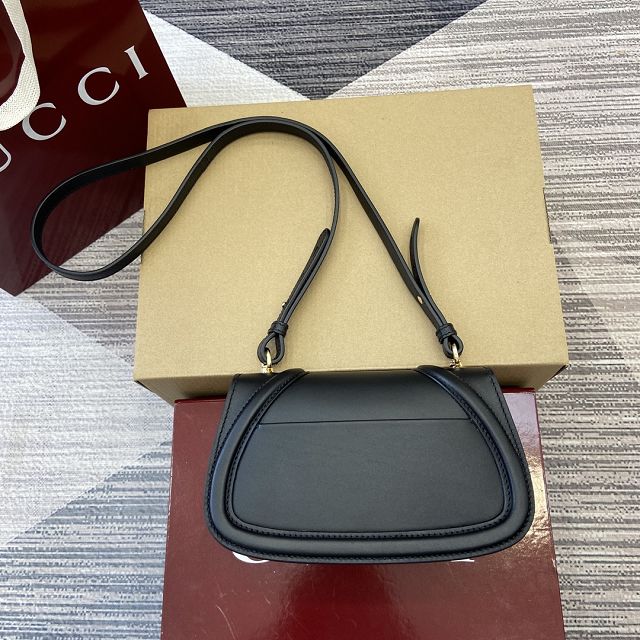 GG original calfskin blondie small shoulder bag 815700 black