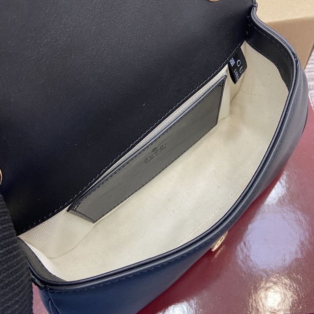 GG original calfskin blondie small shoulder bag 815700 black