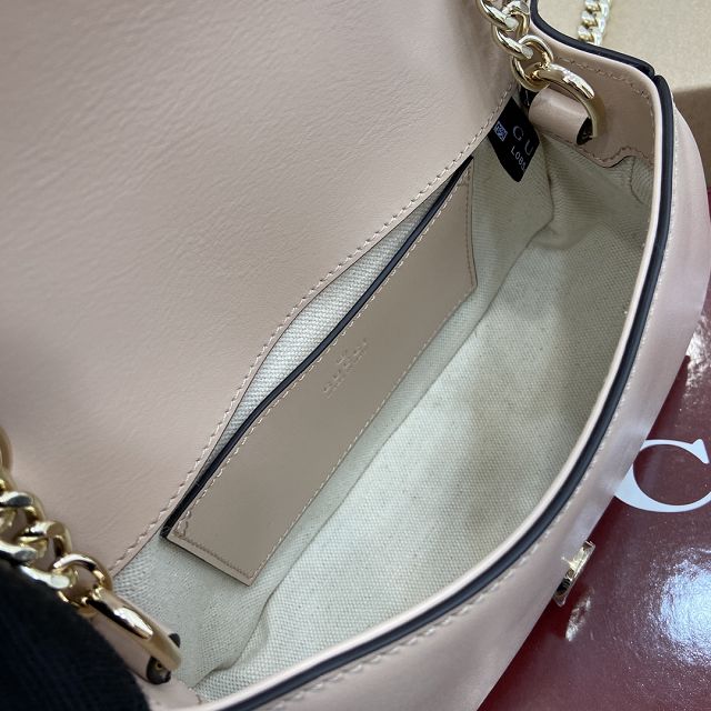 GG original calfskin blondie small shoulder bag 815711 light pink