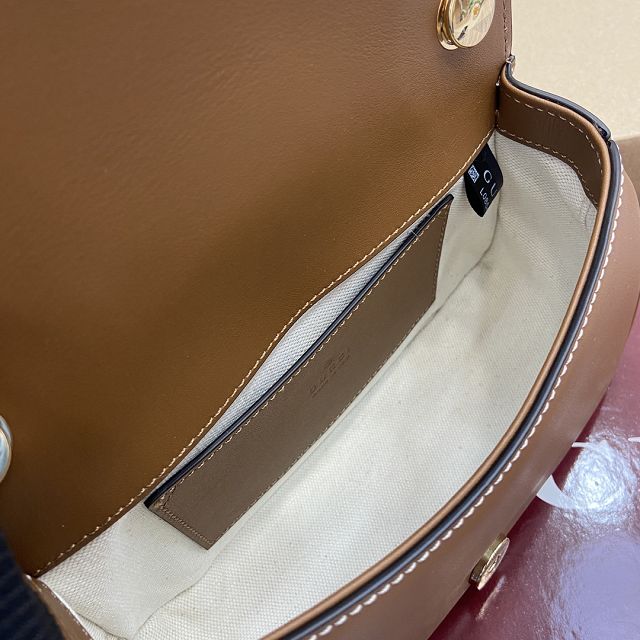 GG original canvas blondie small shoulder bag 815700 brown&white