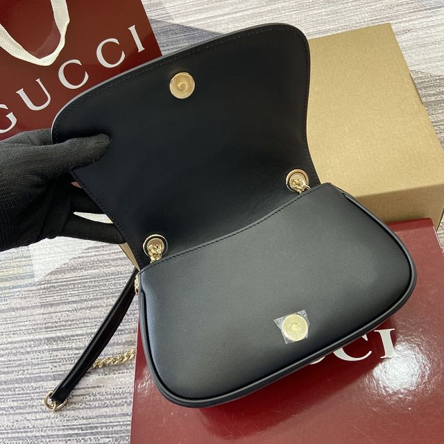 GG original canvas blondie small shoulder bag 815711 black&white