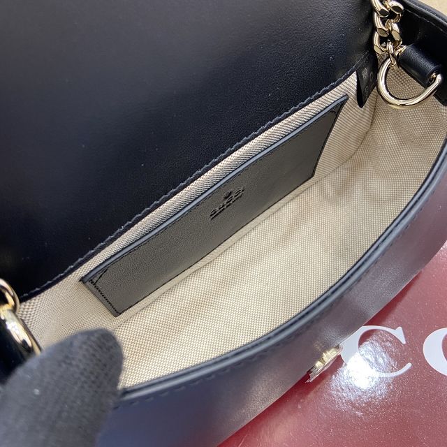 GG original canvas blondie small shoulder bag 815711 black&white