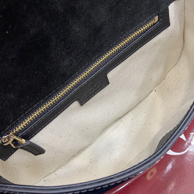GG original patent calfskin blondie medium shoulder bag 815715 black
