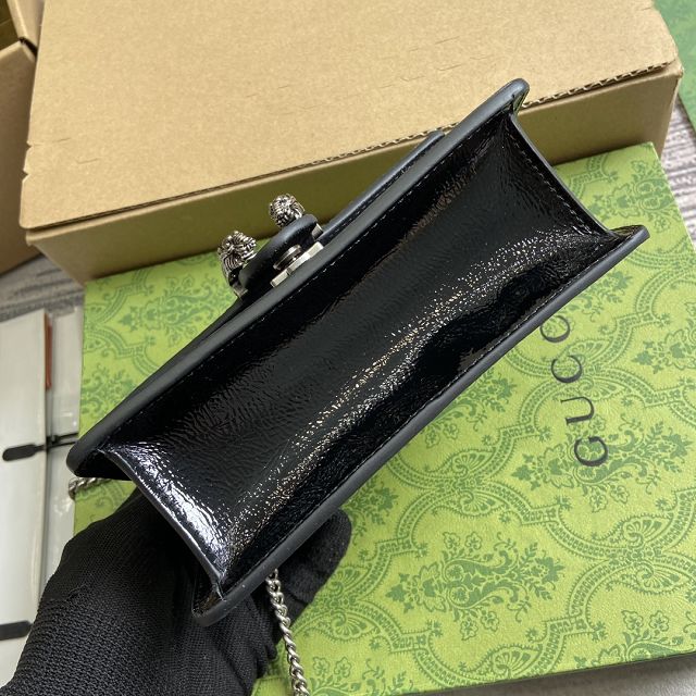 GG original shiny calfskin dionysus mini bag 795368 black
