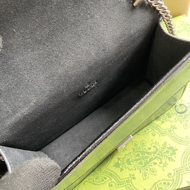 GG original shiny calfskin dionysus mini bag 795368 black
