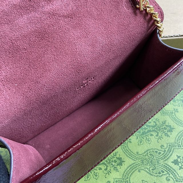 GG original shiny calfskin dionysus mini bag 795368 bordeaux
