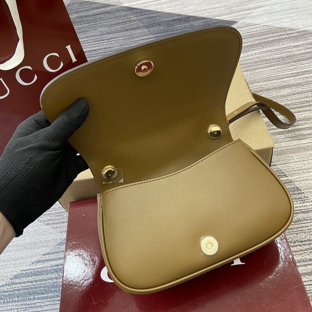 GG original suede calfskin blondie small shoulder bag 815700 brown