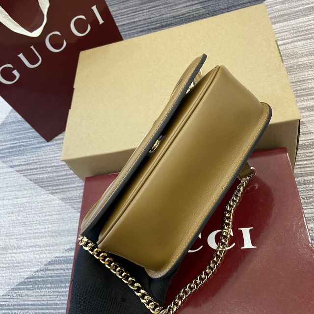 GG original suede calfskin blondie small shoulder bag 815711 brown