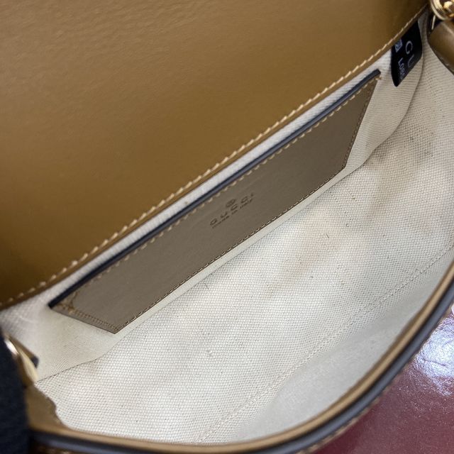 GG original suede calfskin blondie small shoulder bag 815711 brown