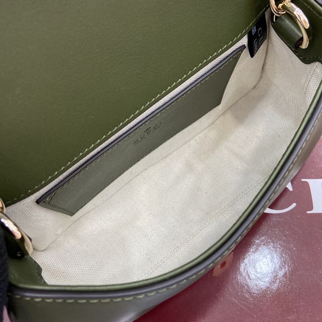 GG original suede calfskin blondie small shoulder bag 815711 green