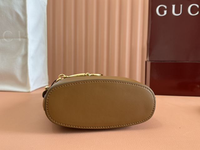 GG original calfskin 73 small bucket bag 833665 brown