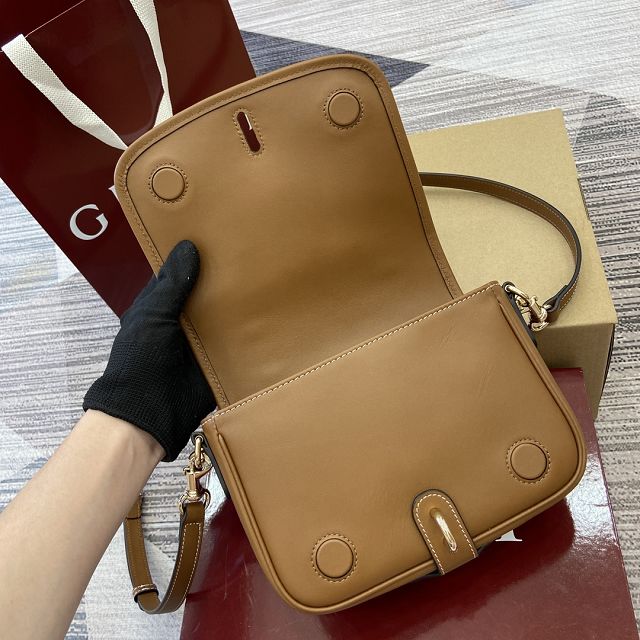 GG original canvas emblem mini shoulder bag 815211 brown