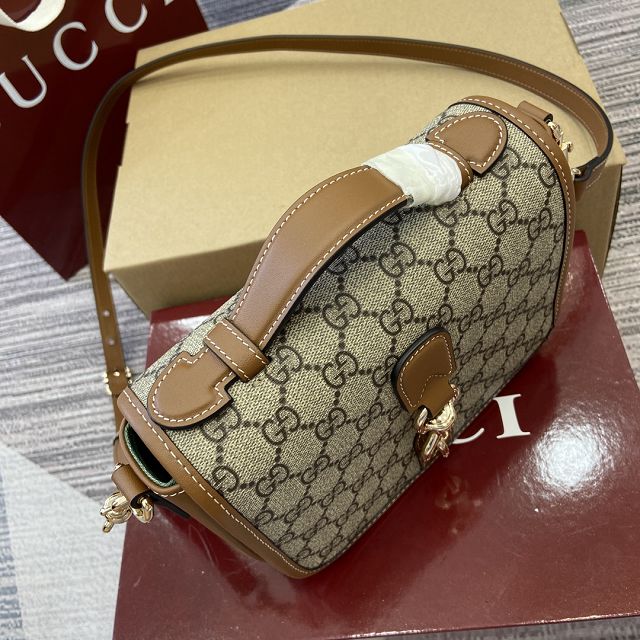 GG original canvas emblem mini shoulder bag 815211 brown