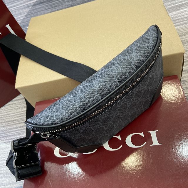GG original canvas emblem small belt bag 821165 black