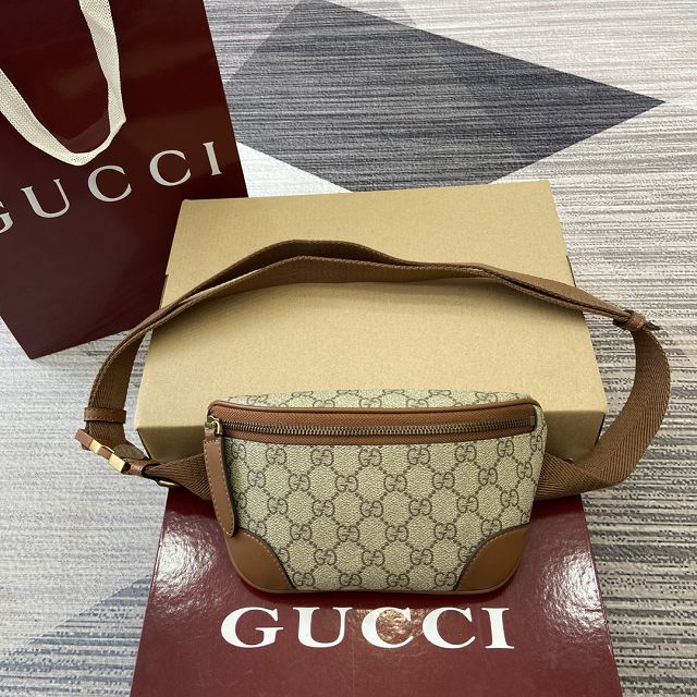 GG original canvas emblem small belt bag 821165 brown