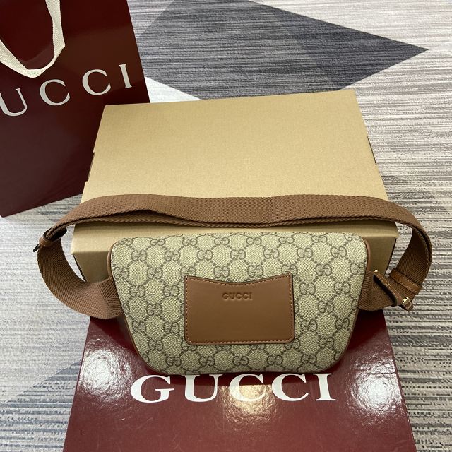 GG original canvas emblem small belt bag 821165 brown