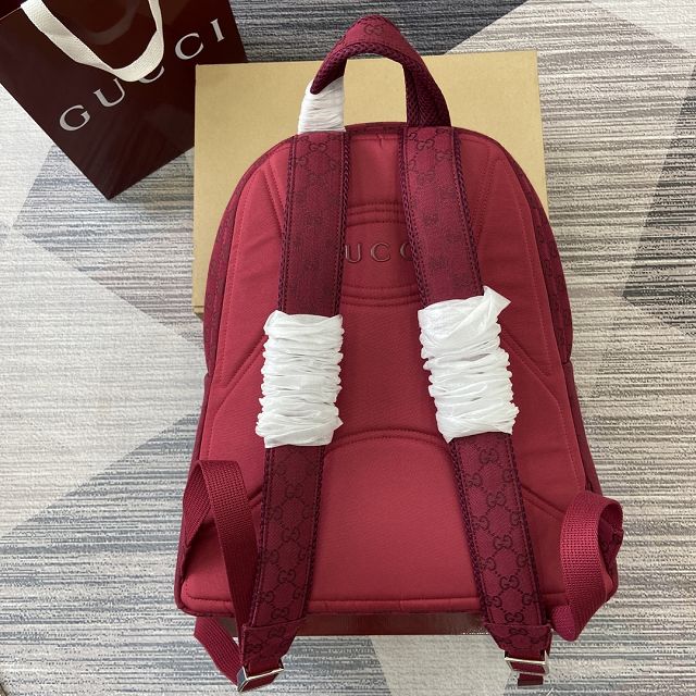 GG original canvas medium backpack 800265 red