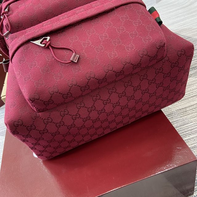 GG original canvas medium backpack 800265 red